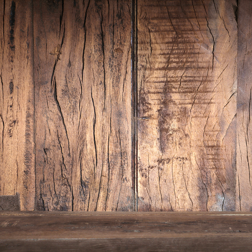 Raw Materials Farmwood houten vitrinekast - 114x50x190 cm