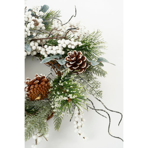 House of Seasons Hardy Kerstkrans - Ø50 cm - Groen