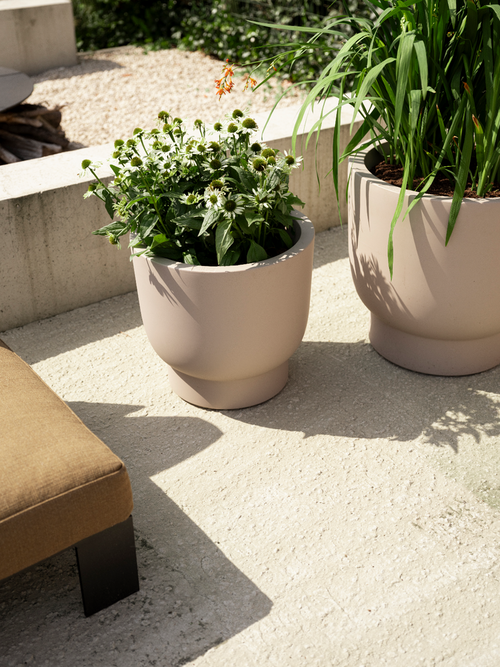 elho amber grail 58 balanced beige | Bloempot |Premium statementdesign