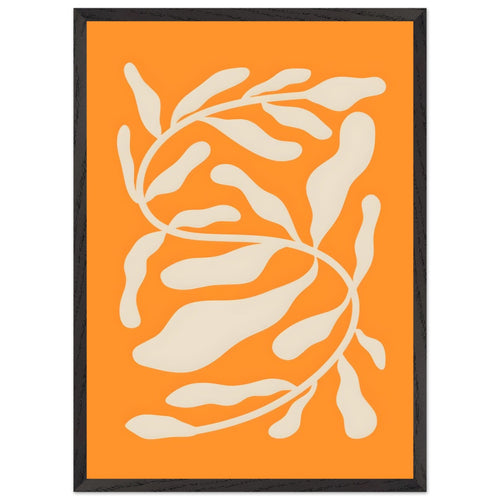 Artfulprints Poster met Lijst Matisse – Orange sea blossom   - 50x70 cm - Oranje