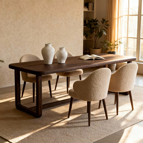 DÉJA Living Eettafel Loja - Rechthoek Donkerbruin Mangohout - 250x90x76cm - vtwonen shop