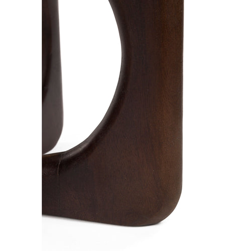 Housecraft Living Jani Salontafel Rond 60 cm Mangohout Donkerbruin