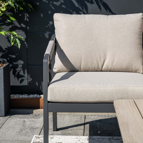 Garden Impressions Loungeset Milou hoek 4-delig - donker grijs