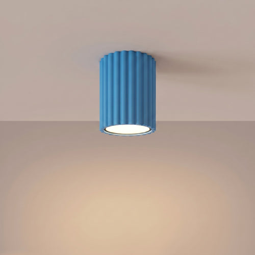 Sollux Lighting Plafondlamp KARBON 10 azuur - 6,5x6,5x10cm