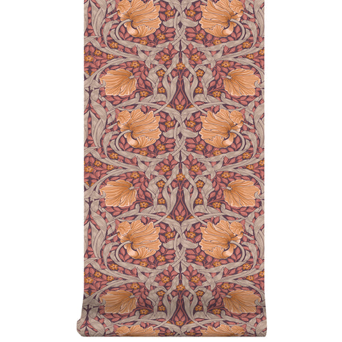 William Morris at Home Vliesbehang Pimpernel Plum - 10mx52cm