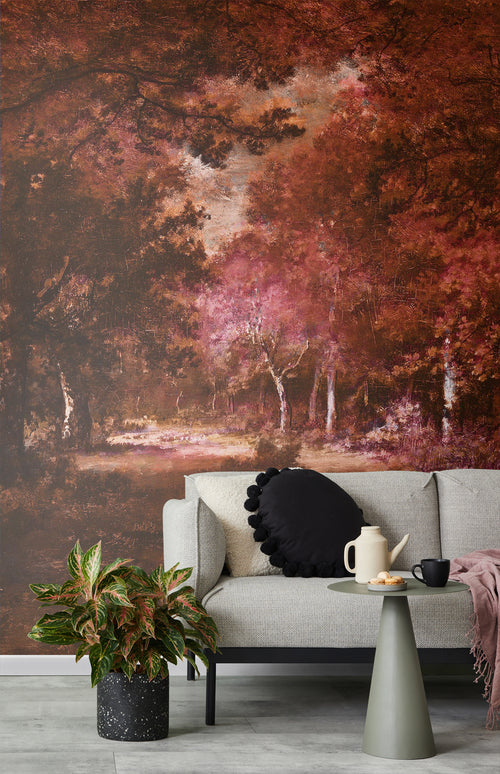 Sanders & Sanders fotobehang herfst bruin en warm oranje - 200 x 280 cm - 611991