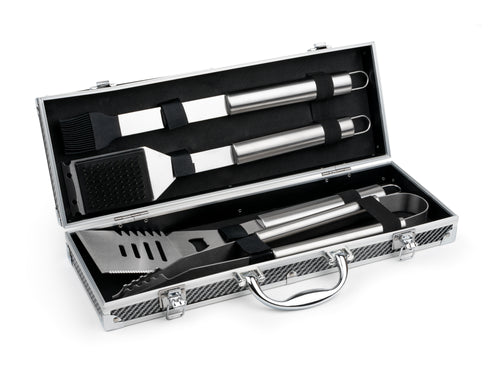 Leopold Vienna - Barbecue koffer - 4 delig - RVS - vtwonen shop