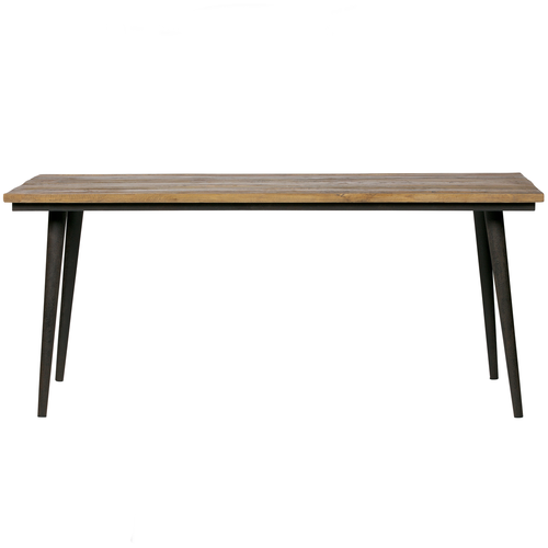 BePureHome tafel Guild - Hout/Metaal - Naturel/Zwart - 77x180x90 - vtwonen shop