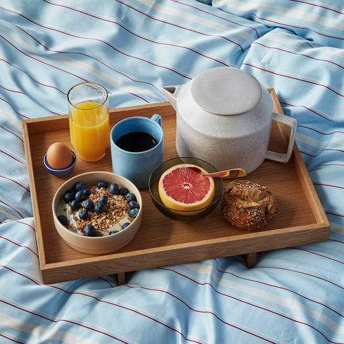 Hübsch dienblad Elevate - mdf/eikenfineer/eikenhout - 46x34xh8cm