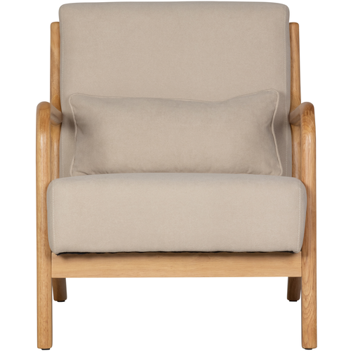 WOOOD fauteuil Mark - Stof - Naturel - 75x67x82 - vtwonen shop