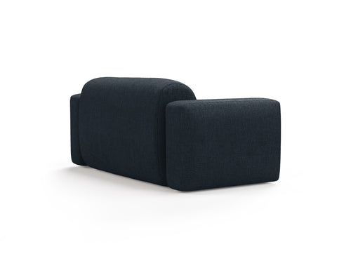 Cosmopolitan Design Modulaire bank Strino 2-zits, structurele stof donkerblauw - 98x180x78cm