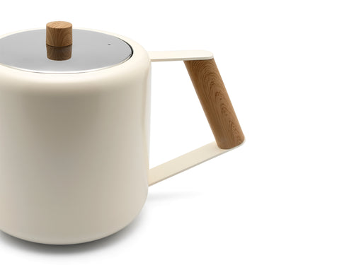 Bredemeijer - Theepot Duet Design Boston 1,1L wit - vtwonen shop