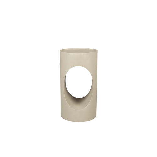 Dutchbone Sai Bijzettafel Rond 30 cm Metaal Zand/ Beige - vtwonen shop