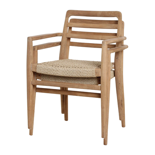 Raw Materials Verano teakhouten stoel met armleuning