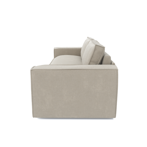 Sia Home - Rechte slaapbanken JOAN - Fluweel - Beige - 214cm - vtwonen shop