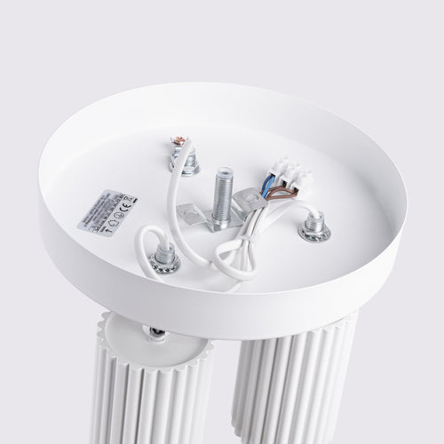 Sollux Lighting Plafondlamp KARBON 3P wit - 19,5x19,5x18cm