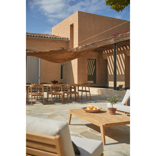 Tikamoon Lage tuintafel van massief teakhout - Lichtbruin - vtwonen shop