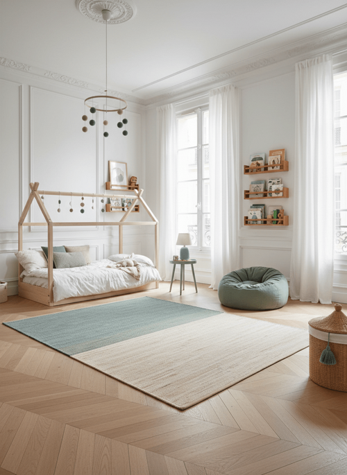 AFK Living vloerkleed Bandol - natuurlijke stijl - 85% jute en 15% katoen - 120x170 cm