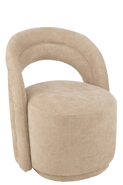 J-Line zetel Accent - textiel - beige - vtwonen shop