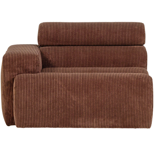 WOOOD 1-zits element bank arm links Novi - Ribstof - Terra - 86x109x113 - vtwonen shop