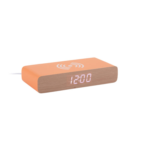 Karlsson wekker Retro Flat LED - oranje - 16.1x7.6x3cm