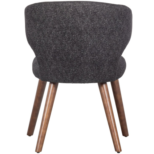 vtwonen eetkamerstoelen Cape - Stof - Zwart - Set van 2 - vtwonen shop