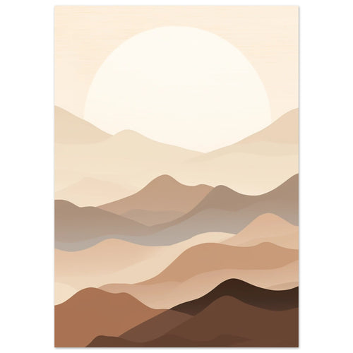 Artfulprints  Japandi landscape   poster 50x70 cm