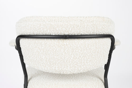 Housecraft Living Jolien Eetkamerstoelen armleuning Zwart/Bouclé - Set van 2 - vtwonen shop