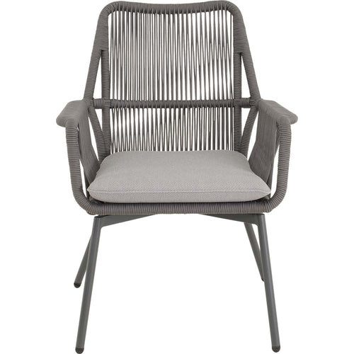Lesli Living bistrostoel Silas - grijs - 64x69x92cm - set van 4
