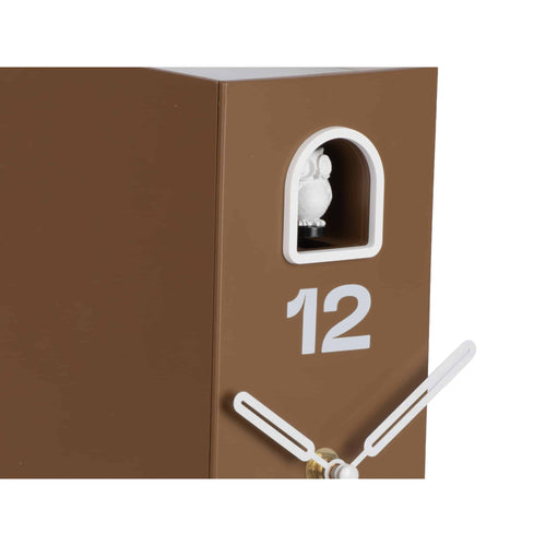 Karlsson tafelklok Book Owl - bruin - 17.4x9.5x25cm