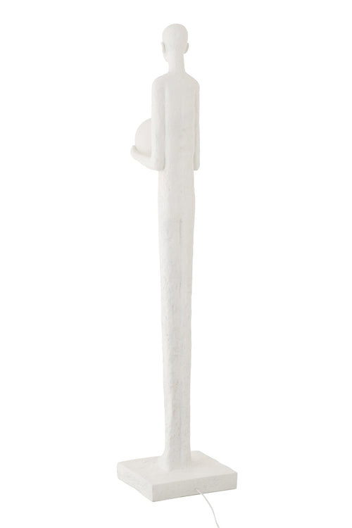 J-Line lamp Person - polyresin - wit
