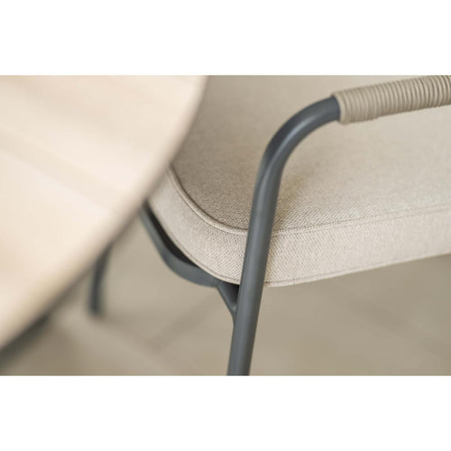 Garden Impressions tuinstoel Aleria taupe - 4 stuks - vtwonen shop