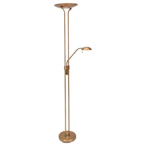 Mexlite vloerlamp Biron - 2 lichts - 52x 180 cm - brons - vtwonen shop