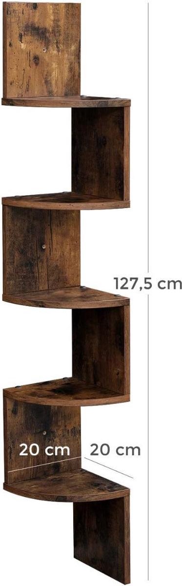 Furnilux Wandrek Bolt - Bruin - 19,5x19,5x123 cm - vtwonen shop