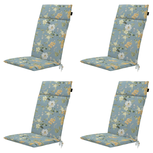 Madison tuintstoelkussen hoge rug Julliete - mulitkleur - 120x50x4cm - set van 4