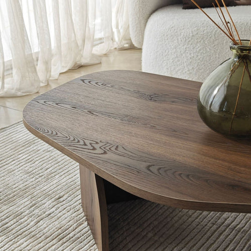 Calicosy - ROCK Salontafel met brede poten - Steen - 60x100x35 cm
