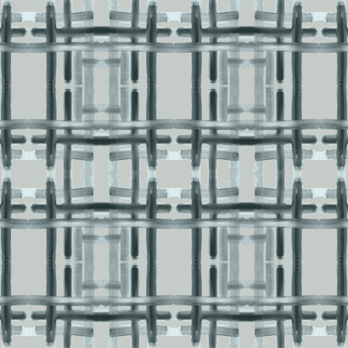 Catchii Behang Mondriaan Stripes jeans blue