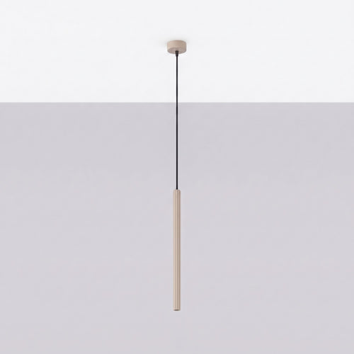 Sollux Lighting Hanglamp ARCHE 1 taupe - 8x8x120cm