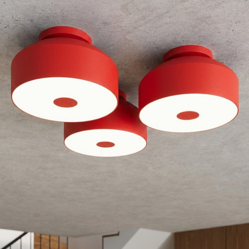 Sollux Lighting Plafondlamp OMIQ rood - 30x30x15cm