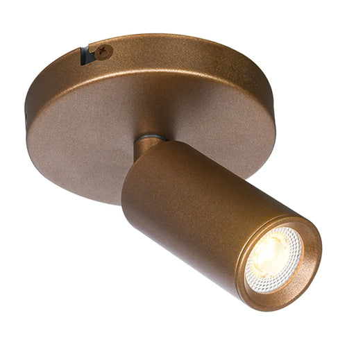 Freelight spot Scolo - 1 lichts - 10  x 12   cm - brons goud