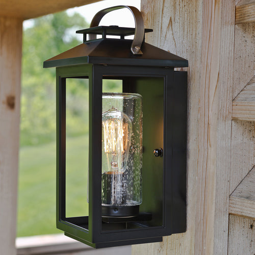 Elstead Hinkley Atwater Outdoor Wandlantaarn Zwart, IP44