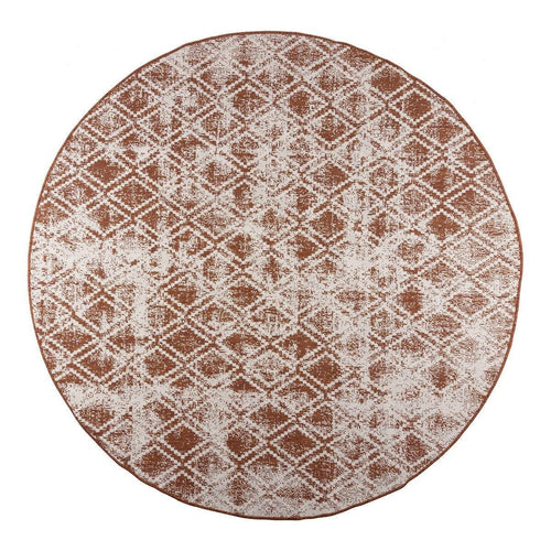 Rond Buitenkleed Frost - Roest - dubbelzijdig - EVA Interior - vtwonen shop