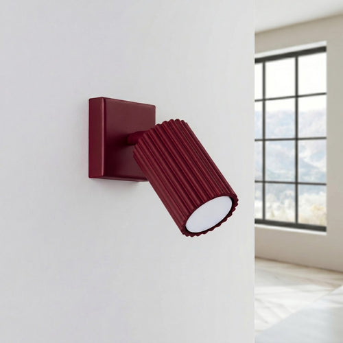 Sollux Lighting Wandlamp KARBON bordeaux - 8x16x16cm