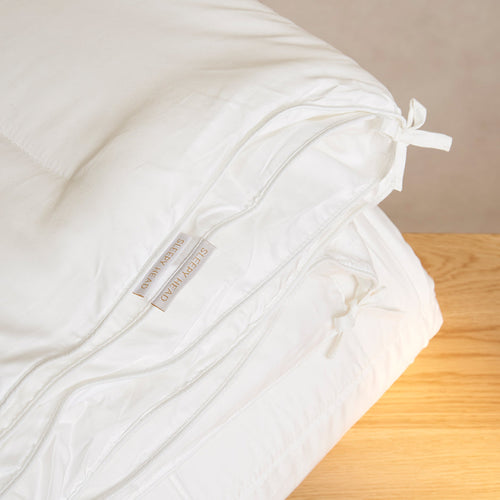 Coco & Cici - Tencel Dekbed 4 Seizoenen 140 x 200 cm - 1 Persoons Beddengoed - Hypoallergeen & Warmte Regulerend - 100% Tencel Lyocell - Wit