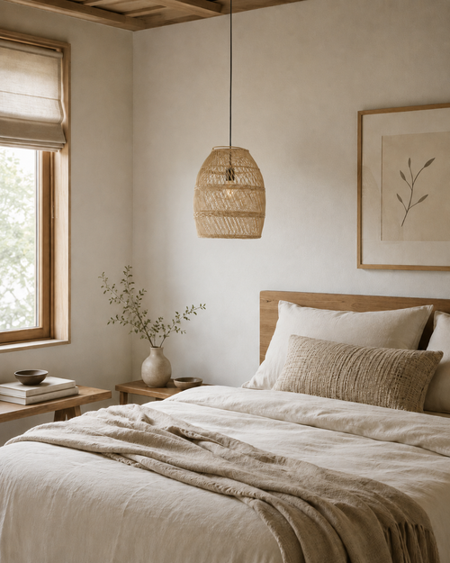Lampenkap Moon Small Natural - M