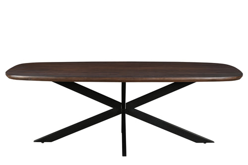 Livingfurn eetkamertafel Jesper Danish Oval - 210cm -  mangohout - bruin - vtwonen shop