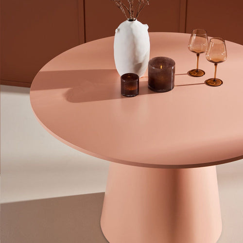 Nest living Trude Houten Eettafel Zacht Roze - Ø 120 cm - vtwonen shop