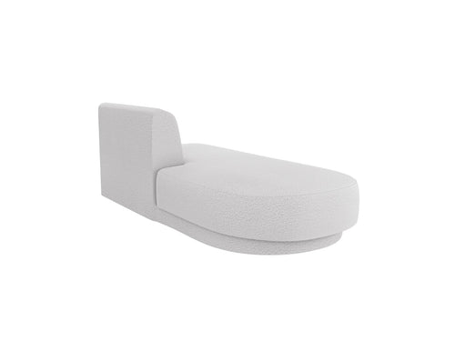 Micadoni Module Miley 2-zits, boucle lichtgrijs - 90x158x70cm