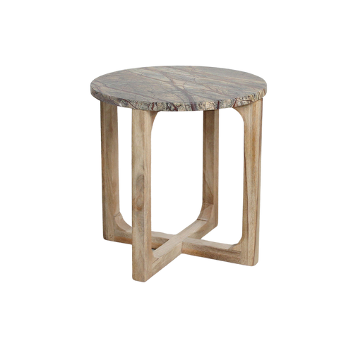 Marmeren bijzettafel Bizar - 50x50x50 cm - 50x50x50 cm