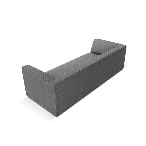 Cosmopolitan Design - Bank Siena 3-zits, structurele stof grijs - 92x232x69cm